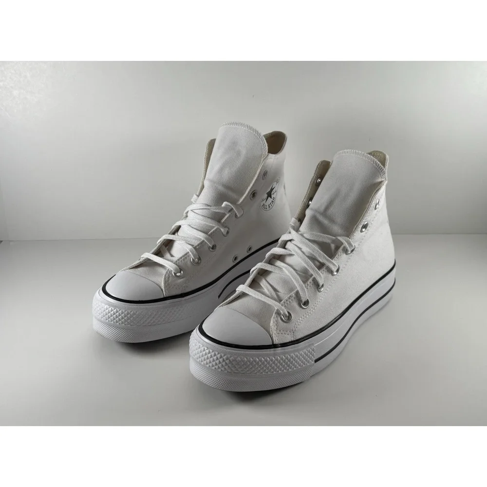 Converse All Star Lift High Top Sneakers Women Size‎ 7.5 White/Black 560846F